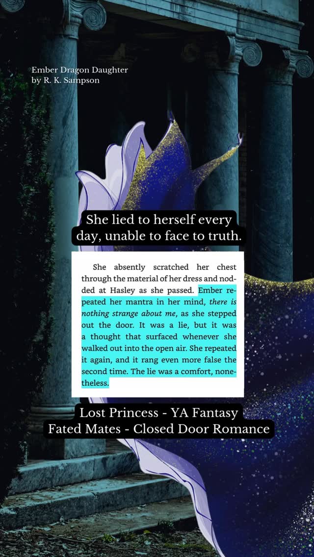 Are you a fan of Matched by Ally Condie, but want more of a high fantasy twist? Then Ember Dragon Daughter may be the next book for you. Ember Dragon Daughter features found family trope, mythical creatures (more as the series goes on), complicated biological family feelings, LGBTQ+ characters, the concept of love at first sight through magic, and a society on the brink of collapse.

Ember was inspired in many ways by the dystopian novels that were popular at the time. Her society is enclosed by an impenetrable wall with no escape and she has a mysterious birthmark that she is told to hide or be murdered by the Crown. An orphan with too much responsibility and a chip on her shoulder, it’s no wonder she finds out she was the missing princess all along. 🫨

Warning: My books have high stakes, where not every character makes it out alive.

You will love EDD if you enjoy YA fantasy romance with fated mates, mythical creatures, royal balls, and plot twists.

All three books in the Fated Tales series are now in Kindle Unlimited and also available on Audible, YouTube, and Spotify audiobooks!