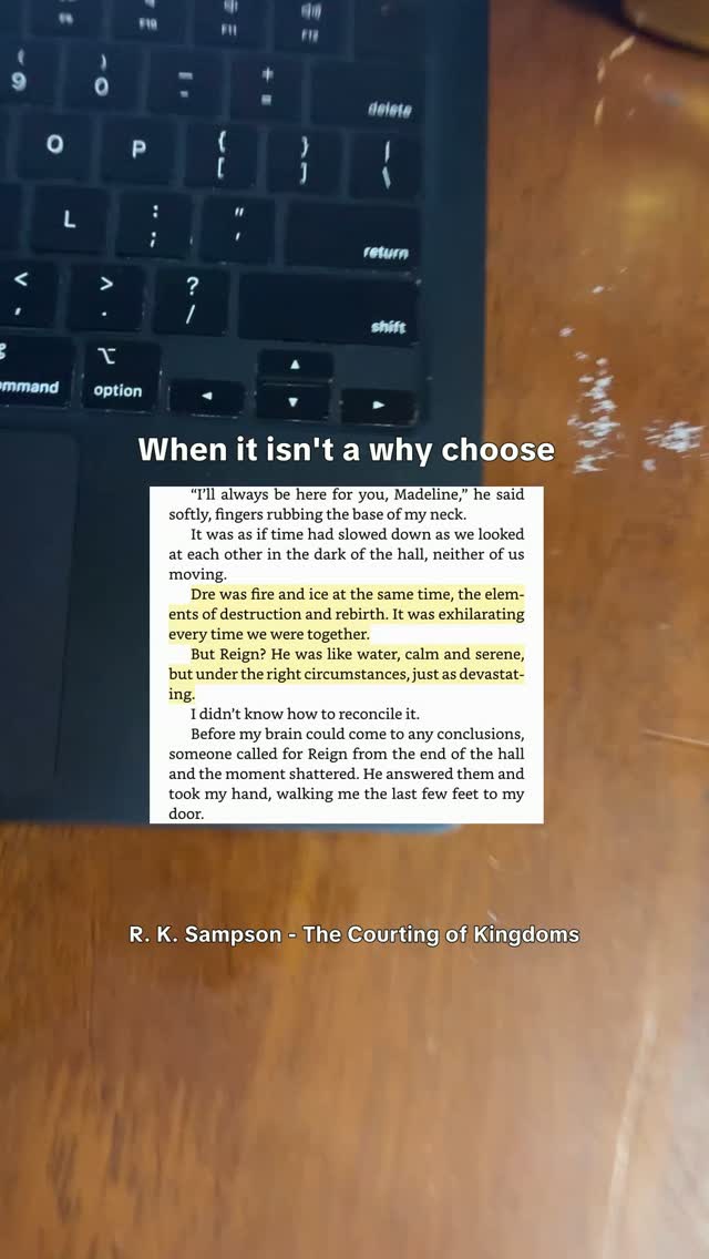 I would like to refund the prophecy. kthnx.

📖 is THE COURTING OF KINGDOMS by R. K. Sampson, in Kindle Unlimited now.

A Lightlark meets The Selection romantasy love triangle and book one of The Unending Kingdoms.

Madeline Parch has been summoned to the palace to compete to marry the prince and break the Ageless Blight. She didn't account for his brother, his secrets, or the way he made her heart race.

Which prince would you choose?

What to expect inside...
💔 Love triangle
🔒 Forbidden romance
📜 Prophecies
⚔️ Brother rivalry
🤴 Swoony princes
🌹 A dating competition like The Bachelor, but royal
🌙 Secret meetings

Read it in Kindle Unlimited, ebook, paperback, hardcover, and the Foreshadow Special Edition with a 12-page behind the scenes essay.

#romantasy #lovetriangle #thecourtingofkingdoms #kindleunlimited