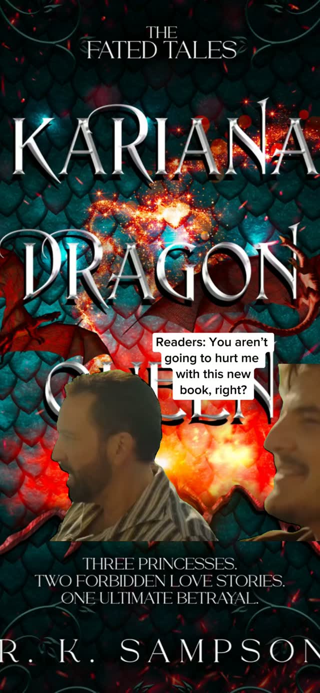 The Fated Tales series is complete! 🐉

📖 is KARIANA DRAGON QUEEN by R. K. Sampson, the conclusion to the Fated Tales series.

A complete YA fantasy series, so you can binge all three books in Kindle Unlimited without waiting for the next one.

Three princesses. Two forbidden love stories. One ultimate betrayal.

Reading order:
1. Ember Dragon Daughter
1.5. Hasley Fateless (novella)
2. Kariana Dragon Queen

What to expect inside...
👑 Three princesses, three timelines
💔 Two forbidden love stories
🐍 One ultimate betrayal
🐉 Dragons and mythical creatures
🫶 Found family
🖤 High stakes, not every character makes it out alive

Read the whole series in Kindle Unlimited or borrow it from your library. Available to listen to in Audible, Yearn, Spotify, your library app, and more.

#yafantasy #completeseries #dragonbooks #kindleunlimited